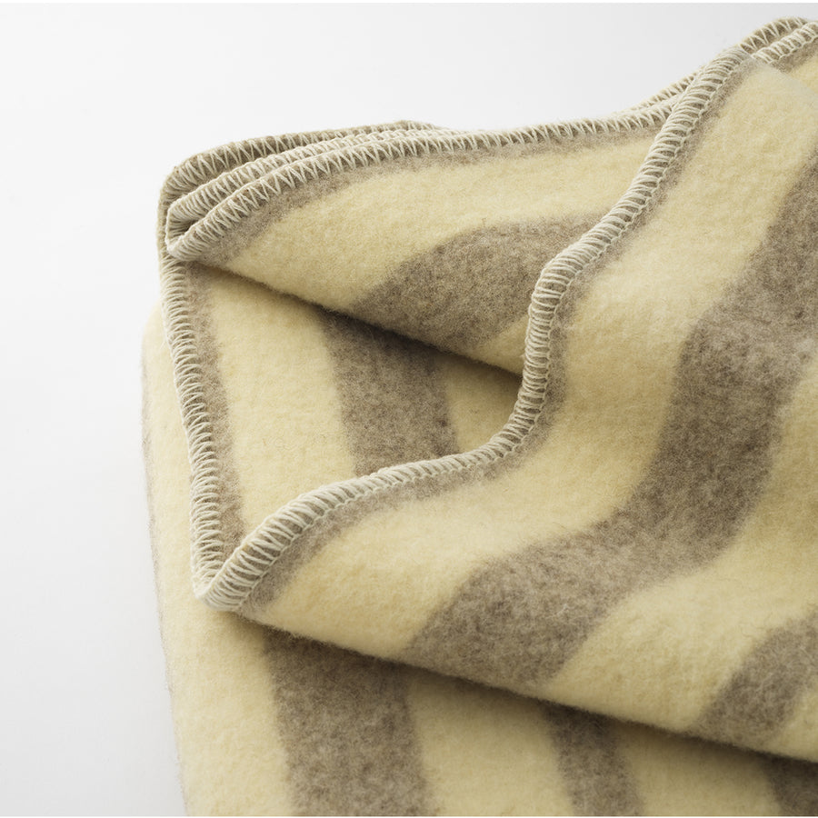 Plaid da divano LANAITALIANA - 100% Lana Vergine Merino naturale