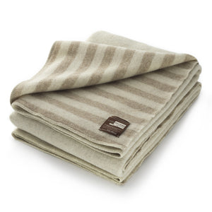Blanket LANAITALIANA- 100% pure new merino wool - BAJADERA - Undyed
