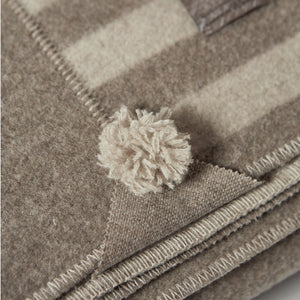 King Size Double Bed blanket NATURAL - 100% pure new merino wool - NATURE - Undyed