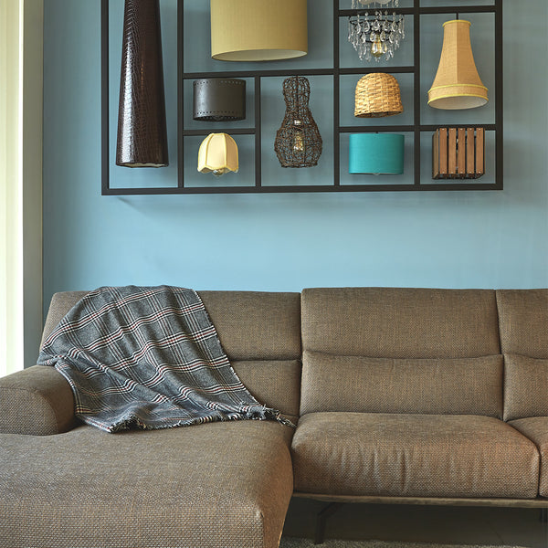 Plaid elegance - 100% Lana Vergine Merino- Principe di Galles